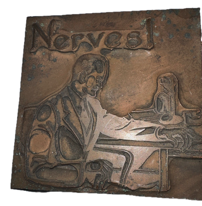 photo of letterpress block described as '
